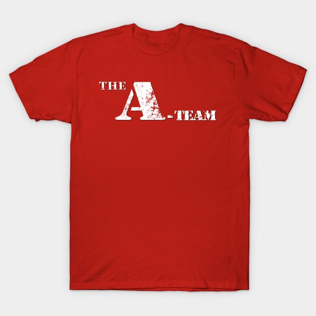 The A-Team Logo Distressed T-Shirt by Shirleyy Shop Arts